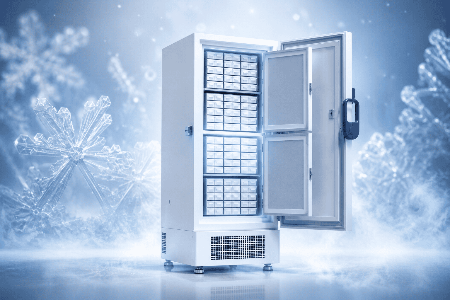 Sistemas de refrigeración y congelación científica de baja temperatura para laboratorio.